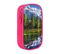 JRBWTDBW Snowy Mountains Pencil Case for Students Girls Boys Large Capacity Adult Pen Maker Pencil Pouch Office Organizer Simple Durable Multifunctional Pencil Bag