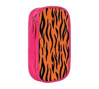 JRBWTDBW Tiger Stripes Orange Pattern Pencil Case for Students Girls Boys Large Capacity Adult Pen Maker Pencil Pouch Office Organizer Simple Durable Multifunctional Pencil Bag