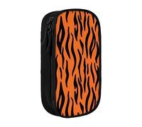 JRBWTDBW Tiger Stripes Orange Pattern Pencil Case for Students Girls Boys Large Capacity Adult Pen Maker Pencil Pouch Office Organizer Simple Durable Multifunctional Pencil Bag