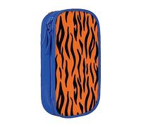 JRBWTDBW Tiger Stripes Orange Pattern Pencil Case for Students Girls Boys Large Capacity Adult Pen Maker Pencil Pouch Office Organizer Simple Durable Multifunctional Pencil Bag