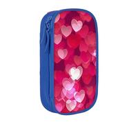 JRBWTDBW Valentine's Day Love Heart Pencil Case for Students Girls Boys Large Capacity Adult Pen Maker Pencil Pouch Office Organizer Simple Durable Multifunctional Pencil Bag