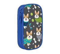 JRBWTDBW Wearing Clothes Corgi Dogs Pencil Case for Students Girls Boys Large Capacity Adult Pen Maker Pencil Pouch Office Organizer Simple Durable Multifunctional Pencil Bag
