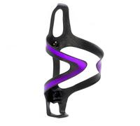 JRC Components Kaze Carbon Bottle Cages | Lightweight Open Water Bottle Cage 18g | Suitable for 500ml-750ml Cycling Water Bottle | Compatible with TacX, Elite, Zéfal, Camelbak (Matt Purple)
