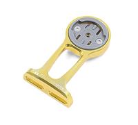 JRC Components Stem Out Front Mount | Compatible with Wahoo Elemnt GPS Devices | Lightweight CNC Machined Aluminum Body - Gold
