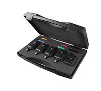 JRC Radar CR 4+1 Bite Alarm Kit - Complete Set of Fishing Bite Alarms That Gives You Everything You Need, Perfect Fishing Alarms for Carp Fishing, Unisex, Black