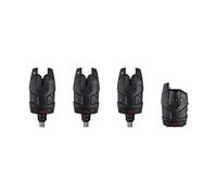 JRC Radar DR Set 3 Plus 1 Bite Alarm Set, Radar Detector, Bite Alarms, Coarse & Match Fishing, Carp, Unisex, Black