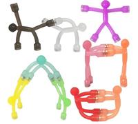 JRD&BS WINL 10 Pcs Set Novelty Mini Man Magnet Toys for Kids Fun Toy Travel Toys for Young Kids Great toy for 3-12 Boys Girls So Colorful and Cute for Children Rubber Magnet Men (Classical)