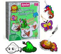 JRD&BS WINL Magic 3D Art Kit for Kids: 15 Aqua Puff Paint by Number Crafts, DIY Color & Inflate Activity for Boys Travel Toys for Children Great Gifts for Girls & Boys Ages 4-10(Animals)