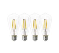 JrEam 220V WiFi Smart LED Bulb With Dimmable Filament Light E27 Tungsten Vintage(4 PCS)