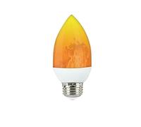 JrEam LED E27 Flame Bulb Fire E14 Lamp Corn 4 Modes Party Light Dynamic Effect 85v-265v(E27 3W Candle bulb)