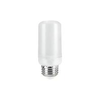 JrEam LED E27 Flame Bulb Fire E14 Lamp Corn 4 Modes Party Light Dynamic Effect 85v-265v(E27 5W White Small)