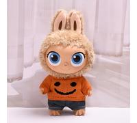 Jrelecs Smile Sweater Clothes Set for LABUBU 38cm/15inches Doll, 2 Piece Set Smile Sweater Outfit Premium Fashion for 38cm Dolls Accessories (Doll Not Included) (Orange)