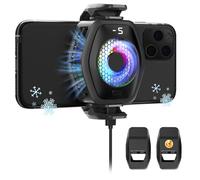 Jremreo 2-in-1 Magnetic & Clip-On Phone Cooler - Semiconductor-Powered Gaming Cell Phone Cooling Fan Radiator for iPhone/Android/iPad/Tablet - Gaming, Video Calls, Live Broadcasting, and Vlog Use