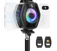 Jremreo 2-in-1 Magnetic & Clip-On Phone Cooler - Semiconductor-Powered Gaming Cell Phone Cooling Fan Radiator for iPhone/Android/iPad/Tablet - Gaming, Video Calls, Live Broadcasting, and Vlog Use