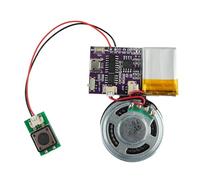 JRGKJCP Sound Module,16MB Push Button Control Activated Voice Chips, MP3 Music Sound Module for Crafts, Christmas,New Year Greeting Gifts Cards Box with Speaker Lithium Battery Powered and USB Cable.