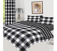 JRI 3 Piece Qaisiria Knight Bridge Black Duvet Cover Bedding Set Plain Luxury Set Include (1xDuvet Cover, 1xFitted Sheet, 1x Pillow Case)-Single - (Same Day Dispatch)