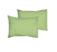 JRI® 50% COTTON AND 50% POLYESTER OXFORD PILLOW CASES-MACHINE WASHABLE-Pack of 2-MINT GREEN - (Same Day Dispatch)