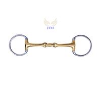 JRI D-Eggbutt Snaffle Horse Bit - Mix German Steel - 6 inches | Gentle, Low-Leverage Control | Anti-Rust Stainless Construction | Comfortable Mouthpiece for Everyday Riding & Training