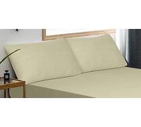 JRI® Flannel PILLOW CASES 100% COTTON-Machine Washable-Cream-50x75 - (Same Day Dispatch)