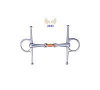 JRI Full Ch urved Snaffle Horse Bit - 14MM Stainless Steel Mouthpiece with Copper Lozenge - 5 inches| Gentle Low-Leverage, Precise Turning & Control | Same Day Dispatch
