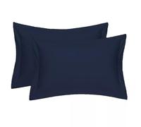 JRI Oxford Pillowcases Pair of Polycotton and 100% Cotton,Wrinkle Resistant, Soft and Cozy Standard Pillow Covers Dyed in Trendy Colors,Size 50 cm x 75 cm (Oxford Pack of 2, Navy Blue)