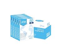 JriA Multi-Purpose Copy Printer Paper, A4 80 GSM, Home & Office Use, 210x297mm Multifunction Laser Inkjet Fax Paper White A4 Printer Paper FSC Certified Copy Paper (5 Reams, 2500 Sheets)
