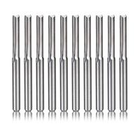 Jrifedptry 10Pcs 2 Flute CNC Router Bits 3.175Mm Straight Slot Tungsten Steel Milling Cutter for Wood Plastic