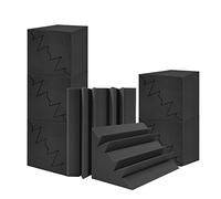 Jrifedptry 12 Pack Acoustic Foam High Density Sound Panels Insulation 12 X 7 X 7Inch Sound Absorbing Foam for Studios Home