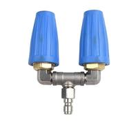 Jrifedptry 1Set High Pressure Washer Dual Tip Turbo Nozzle 4000PSI Pressure Rotating Dual Turbo Nozzle Tip Blue