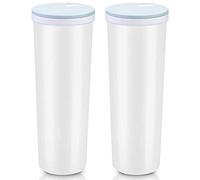 Jrifedptry 2 Pcs 2L Tall Clear Spaghetti Pasta Storage Container with Adjustable Lid,Multi-Purpose Plastic Kitchen Food Storage Jar