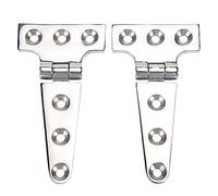 Jrifedptry 2 PCS Heavy Duty T Hinge 316 Stainless Steel Marine Grade Casting Hinge Door Hatch Hinge Boat