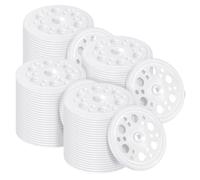 Jrifedptry 200 Pcs 1.77 Inch/ 45 mm Plastic Insulation Washers Load Spreading Polypropylene Washers for Fixing & Supporting