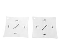 Jrifedptry 2pcs Guitar Fingerboard Fretboard Saddle Nut Radius Gauge Measuring Stainless Steel Tool