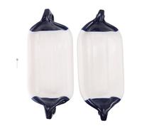 Jrifedptry 2PCS Inflatable Boat PVC Boat Anchor Buoy Yacht Fenders UV Protection Ribbed Bumper Boat Accessories