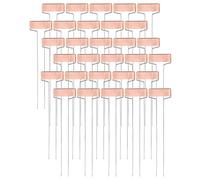 Jrifedptry 30 Pack 10 Inch High Copper Plate Metal Plant Labels Garden Stake Tags Reusable Planting Gardening Markers