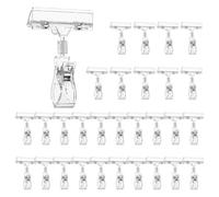 Jrifedptry 30PCS Clear Sign Clips for Display, Sign Holder Clips for Retail, Plastic Price Sign Clamps Label Tag Acrylic Clips