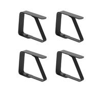 Jrifedptry 4 Pcs Black Black Tablecloth Clip Tablecloth Fixing Clip 5X4cm Tablecloth Clip for Buffet Banquet/Barbecue/Garden