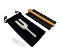 Jrifedptry 4096 Hz Tuning Fork, Crystal Tuning Fork for Healing, Medical-Grade with Wood Hammer and Soft Storage Bag Replacement