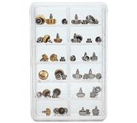 Jrifedptry 48PCS Watch Crowns Watch Waterproof Replacement Assorted Repair Tools with Box