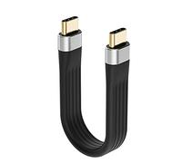 Jrifedptry 4K USB-C 3.1 Gen 2 Cable 10G Emark Chip Short Type C USB-C to USB-C Video Sync Charger Cable PD 60W 4K Video
