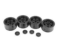 Jrifedptry 4PCS Plastic Beadlock 2.2 Wheel Hub Wheel Rims for 1/10 RC Crawler Car Axial SCX10 Wraith Capra RR10 TRX4 D90