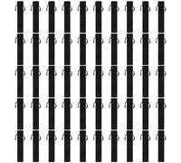 Jrifedptry 50 Pcs Black Velvet Pen Pouch Sleeve Holder Single Pen Bag Case Pencil Bag