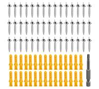 Jrifedptry 50PCS Seamless Nails Double-Headed Screw Solid Wood Baseboard Seamless Nails Foot Line Special Nails Security Screws