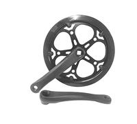 Jrifedptry 52T 170Mm Bike Crank Bike Crank Set Tooth Plate Single Speed Bike Diamond Hole Sprocket Accessories