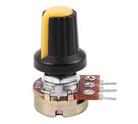 Jrifedptry 5pcs 10K OHM 3 Terminal Linear Taper Rotary Audio B Type Potentiometer
