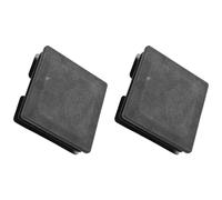 Jrifedptry 75mm x 75mm Plastic Square Caps Tube Pipe Inserts End Blanking 2 Pcs