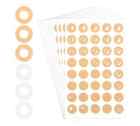 Jrifedptry 800 Pcs Paper Hole Reinforcement, 1/4 Inch Binder Hole Reinforcement Circles (Kraft and Transparent Paper Set)
