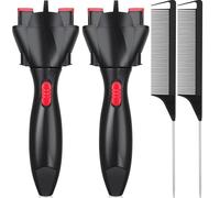 Jrifedptry Automatic Braid & Rat Tail Comb Set Automatic Hair Twister Automatic Braiding Machine DIY Hair Styling Tools for Women