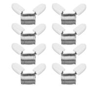 Jrifedptry Bead Stopper, 8Pcs Jewelry Making Spring Bead Clamps for Jewelry Making Bead Wire Ends Jewelry Making Tool