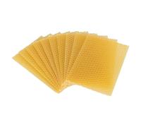 Jrifedptry Beeswax Sheets 10Pcs Beeswax Foundation Sheets Wax Foundation for Bee Frames Natural Honeycomb Sheets Beeswax Sheets